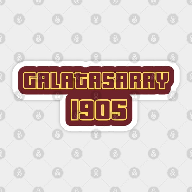 Galatasaray 1905 Sticker by Providentfoot